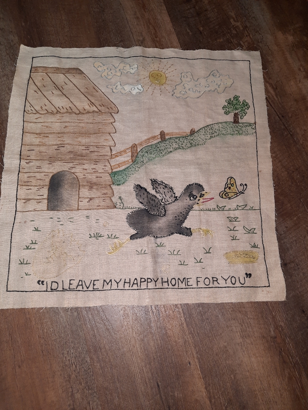 Vintage Needlework Tapestry